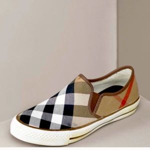 Burberry slip ons